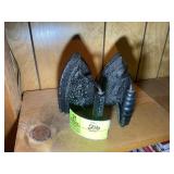 PAIR OF VINTAGE CAST IRON IRONS