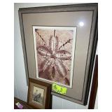 GROUP OF FRAMED AND MATTED PRINTS 8 IN X9 IN UP TO