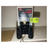 COLEMAN GAS LANTERN AND BIONOCULARS