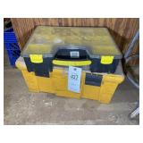 PLASTIC TOOL BOX AND ORGANIZER WITH SCREWS