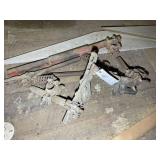 GROUP OF PLOW SHANKS AND TOOL BARS