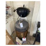 CHARCOAL SMOKER AND SMALL CHARCOLE GRILL