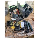 MISC GROUP INCLUDING DEWALT DRILLS, BLACK AND DECK