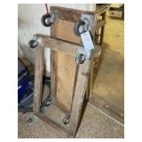 TWO 4 WHEEL DOLLIES