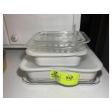GROUP OF CORNING WARE BAKING DISHES