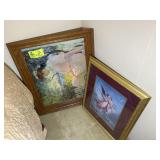 PAIR OF FRAMED PRINTS, 20 IN X 23 AND 22 IN X 29 I