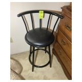 METAL FRAMED BAR STOOL, 24 IN SEAT HEIGHT