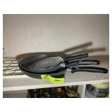 PAIR OF TFAL FRYING PANS