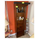 5 TIER WOODEN BOOK CASE, 25 IN X 12 IN X 78 IN, NO