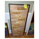 WOODEN WALL ART BY CAROLYN GOODRIDGE, 17 IN X 42 I