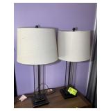 PAIR OF TABLE LAMPS, APPROX 29 IN TALL