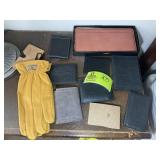 GROUP OF WALLETS, GLOVES
