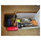 MISC GROUP INCLUDING DECORATIVE WOOD MASKS, SALT L