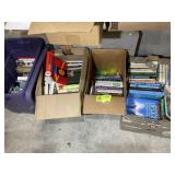 4 CONTAINERS OF MISC BOOKS, VARIOUS TITLES AND AUT