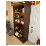 6 TIER WOODEN BOOK SHELF, TO BE REMOVED FROM SECON