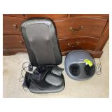 SEAT MASSAGER AND TRUMEDIC FOOT MASSAGER