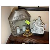 DECORATIVE FIGURINES, PIETA 14 IN TALL AND LARGE L