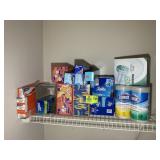 LEFT SIDE RACK IN LAUNDRY, INCLUDING ZIP LOCK BAGS