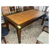 WOODEN DINING TABLE, 38 IN X 72 IN X 31 IN, NO CON