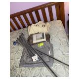 GROUP OF CURTAINS AND CURTAIN RODS