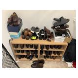 LARGE GROUP OF MEN'S DRESS SHOES, LIGHTLY WORN OR