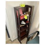 WOODEN 5 TIER SHELF, 14 IN X 8 IN X 39 IN