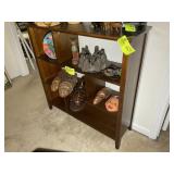 4 TIER WOODEN BOOK SHELF, NO CONTENTS, 38 IN X 12
