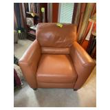 ORANGE LEATHER ARMCHAIR