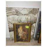 DECORATIVE WALL ART, CANVAS 40 IN X 30 IN AND FRAM