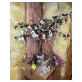 MISC GROUP OF DECORATIVE ITEMS, CAST IRON MERMAID,