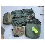 GROUP OF MILITARY SURPLUS ITEMS, CANTEEN, MEDIC BA
