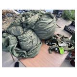 CANOPY STYLE MILITARY SURPLUS PARACHUTE, MISSING P