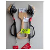 GROUP OF GRILL CLEANING BRUSHES AND SCRAPER