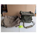 PAIR OF US MILITARY CANVAS BAGS