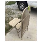 PAIR OF FOLDING METAL CHAIRS