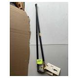 TWO WALKING CANES, GRENADE HANDLE, VETERANS GOLD C