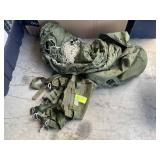 CANOPY STYLE MILITARY SURPLUS PARACHUTE WITH PACK,