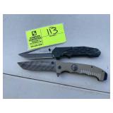 PAIR OF MAGNUM BY BOKER POCKET KNIVES