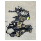 PAIR OF HUNTING HARNESSES, ONE ADULT ONE CHILD
