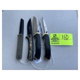 GROUP OF POCKET KNIVES INCLUDING, SWISSTECH NO 440
