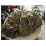 LARGE BUNDLE OF US MILITARY PARACHUTE MATERIAL