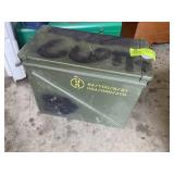 LARGE METAL AMMO CAN, 18 IN X 9 IN X 14 IN