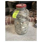 LARGE MASONS JAR PATENTED NOV 30 1858, WITH ASSORT