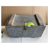 US NAVY EQUIPMENT SPARE PARTS WOODEN CRATE