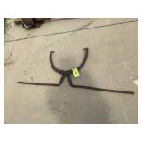 PAIR OF VINTAGE METAL ICE TONGS