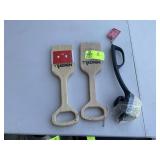 GROUP OF NEXGRILL WOODEN GRILL SCRAPER AND STEAMER