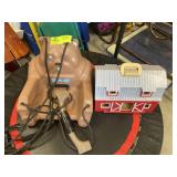 PLASTIC KIDS SWING AND WOODEN BARN