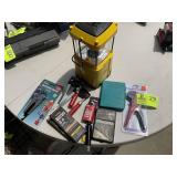 MISC GROUP INCLUDING, CLAMPS, COLEMAN BATTERY POWE