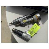 GROUP OF PNEUMATIC TOOLS, CUT OFF, DRILL, RATCHET