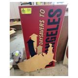 PLASTIC DAYSAVERS TO LOS ANGELES SIGN 44 IN X 21 I